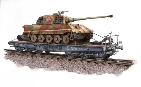 T-Model 1/35 TK3501A الألمانية 80ton نوع SSYMS Flatcar لا تشمل الخزان in Kuwait