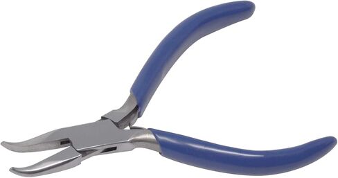 Bent Chain Nose Pliers with V-Spring Jewelry Making Wire Bending Forming Tool in Saudi Arabia