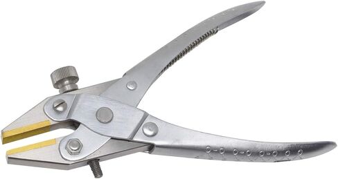 6-3/4" Brass-Lined Jaw Parallel Action Flat Nose Pliers with Adjustable Jaw Stop Jewelry Making Wire Forming Tool in Saudi Arabia