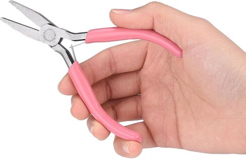 1Pc Carbon Steel Round Nose Pliers 4.5 Inch Small Jewelry Pliers Hand Tools for Jewelry Repair Wire Wrapping Crafts Making Supplies in Saudi Arabia