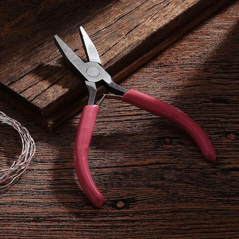 1Pc Carbon Steel Round Nose Pliers 4.5 Inch Small Jewelry Pliers Hand Tools for Jewelry Repair Wire Wrapping Crafts Making Supplies in Saudi Arabia