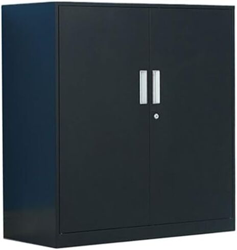File Cabinet Office File Cabinet with Lock File Information Storage Cabinet 1mm Thickness Iron Cabinet Home Balcony Tool Storage Cabinet Office Cabinet(Black) in Saudi Arabia