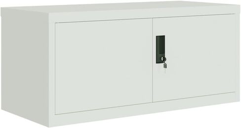 File Cabinet Light Gray 35.4"x15.7"x86.6" Steel, Office Storage in Saudi Arabia