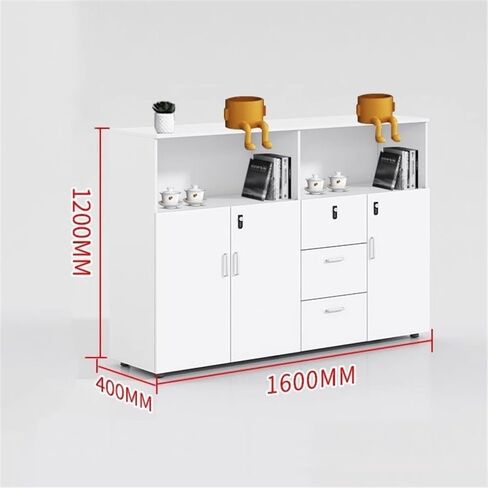 File Cabinet Locking Drawer Cabinet Filing Cabinet Low Cabinet Office Organizer Filing Cabinet Partition Storage Cabinet Printer Cabinet Office Cabinet(White) in Saudi Arabia