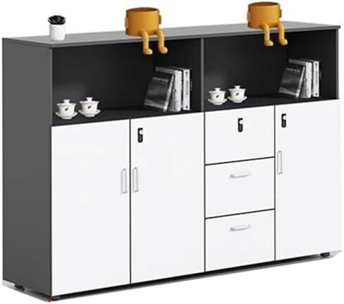 File Cabinet Locking Drawer Cabinet Filing Cabinet Low Cabinet Office Organizer Filing Cabinet Partition Storage Cabinet Printer Cabinet Office Cabinet(White) in Saudi Arabia