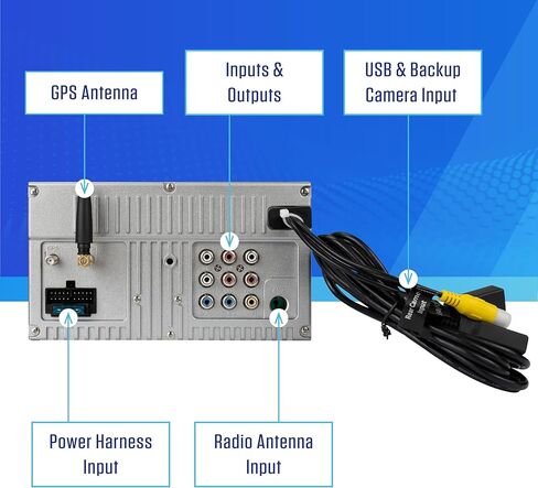 Jensen J3CA7W مقاس 7 بوصات معتمد من Apple CarPlay Android Auto سلكي أو لاسلكي | راديو ستيريو للسيارة بشاشة لمس مزدوجة DIN | بلوتوث | إدخال الكاميرا الاحتياطية | تشغيل وشحن USB in Kuwait