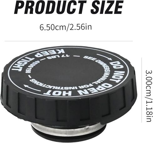 4596198 Radiator Cap, Replacement for Chrysler 200 2011-2014, Replacement for Dodge 300M 2001-2004, Replaces 04596198 in Saudi Arabia