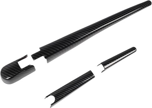 Tbest Rear Window Wiper Cover Carbon Fiber Pattern Trim Protector Replacement for BT 2020 2023 ABS Material Easy Install in Saudi Arabia