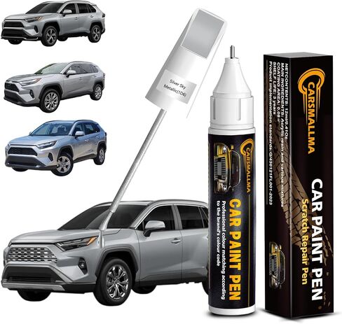 طلاء السيارة (خزان أزرق 8Q4) لسيارة تويوتا، قلم إزالة خدوش السيارة ذو لون دقيق، طلاء السيارات سريع وسهل إصلاح رقائق السيارة والنكات in Kuwait