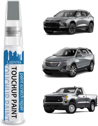 Sterling Gray Metallic(GXD/WA130H) Touch Up Paint for Chevrolet-Exact Match 2 in 1 touchup Paint Pen for Chips and Nicks Repair Car Paint Scratch Repair Kit in Saudi Arabia
