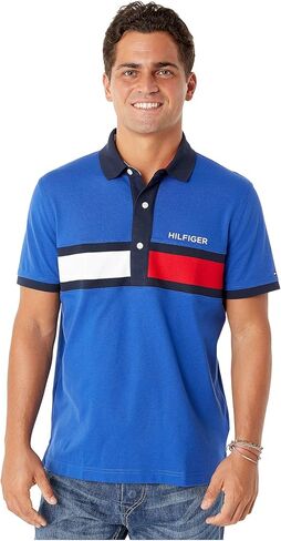 Tommy Hilfiger Men's Polo Shirt with Magnetic Buttons Custom Fit in Saudi Arabia