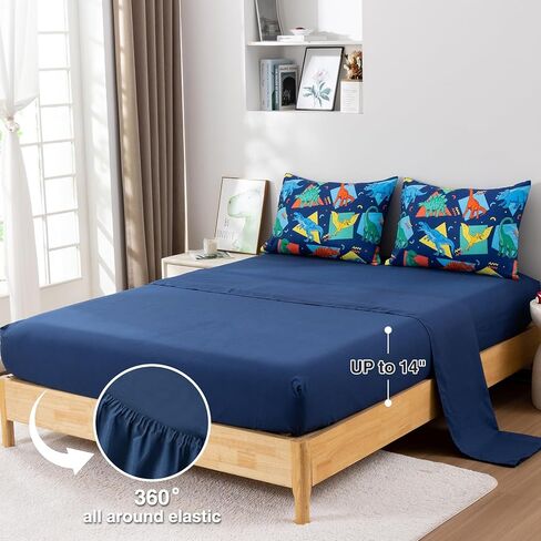 ليلة جميلة - للأطفال الأولاد والبنات في مرحلة ما قبل المدرسة للرعاية النهارية، وحيوانات دب الغزلان والثعالب في الغابة الخضراء، وسرير الأطفال الصغار، يتضمن لحافًا، وملاءة مسطحة، وملاءة جاهزة وكيس وسادة (أخضر) in Kuwait