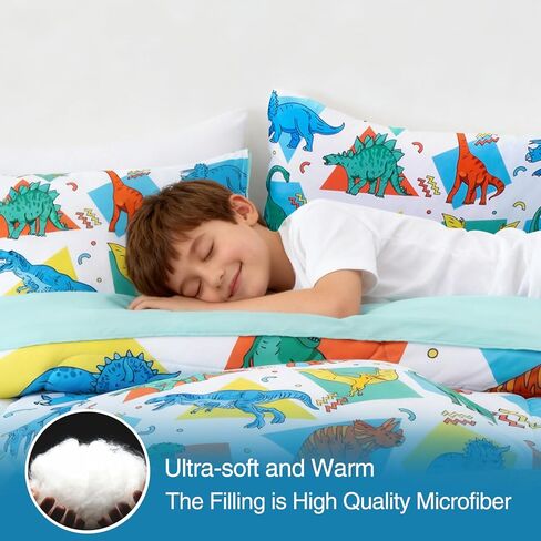 A Nice Night - for Kids Boys Girls Daycare Preschool Kindergarten, Foxes Deer Bear Animals in Green Forest, Toddler Bedding,Includes Comforter, Flat Sheet, Fitted Sheet and Pillowcase (Green) in Saudi Arabia