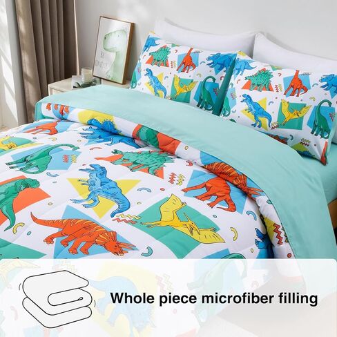 A Nice Night - for Kids Boys Girls Daycare Preschool Kindergarten, Foxes Deer Bear Animals in Green Forest, Toddler Bedding,Includes Comforter, Flat Sheet, Fitted Sheet and Pillowcase (Green) in Saudi Arabia