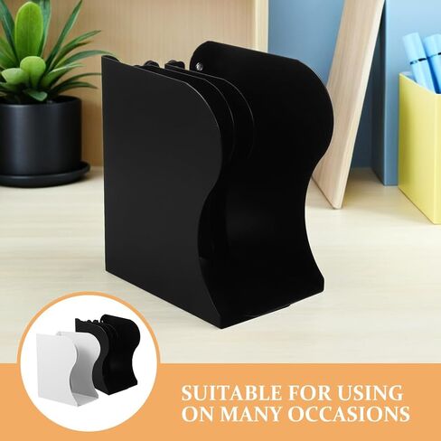 jojofuny 2pcs bookends سطح المكتب قابل للتعديل: حامل كتب معدني قابل للتوسيع لمنظم مكتب الكتب الثقيلة - خزانة كتب غير قابلة للانزلاق لغرفة النوم المكتبية in Saudi Arabia