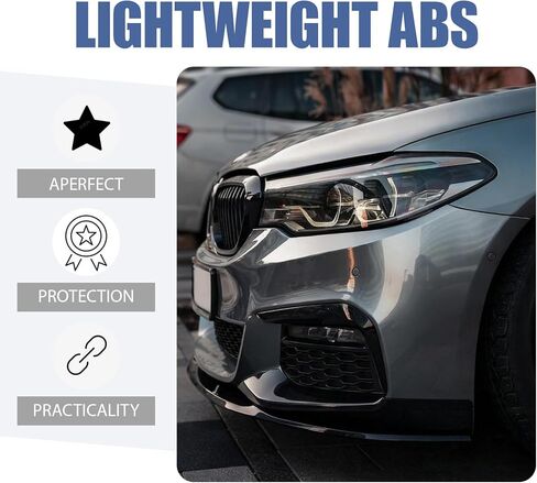 الجبهة الشفاه الفاصل لامع أسود صالح لسيارات BMW G30 5 Series 2017 2018 2019 2020 متر الرياضة الوفير فقط سبويلر طقم الجسم 4 قطعة in Kuwait