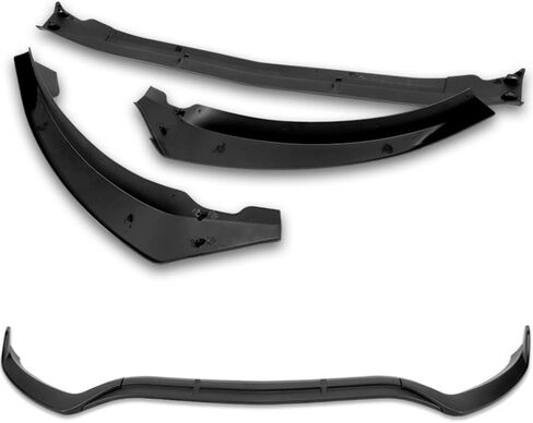 Q1-TECH, Front Bumper Lip fit for Compatible with 2015-2018 Mercedes-Benz W205 C-Class C180 C200 C300 Base Bumper, Front Bumper Lip Spoiler Air Chin Body Kit Splitter ABS, STP-Sty (Painted Black) in Kuwait