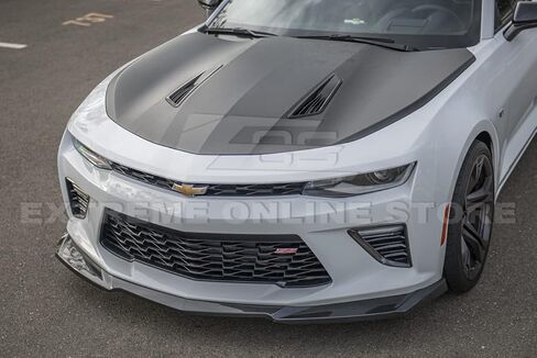بديل جديد لسيارة شيفروليه كامارو SS 2016-2022 2019-2022 شيفروليه كامارو LT LS RS | ZL1 Style المصد الأمامي الشفة السفلية الفاصل (ألياف الكربون) in Saudi Arabia