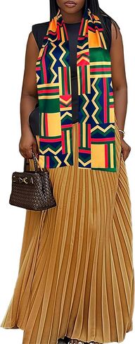 Afibi African Kente Print Stole Sash African Scarf Kente Stole Sash Unisex Kente Cloth Scarves in Saudi Arabia
