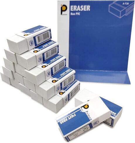 مجموعة من 3 محايات كبيرة من برنس، محايات كبيرة خالية من التلطيخ TPE صديقة للبيئة وغير PVC، مسح ناعم ونظيف للاختبارات والواجبات المنزلية والرسم الفني واللوازم المدرسية والمهام المكتبية in Kuwait