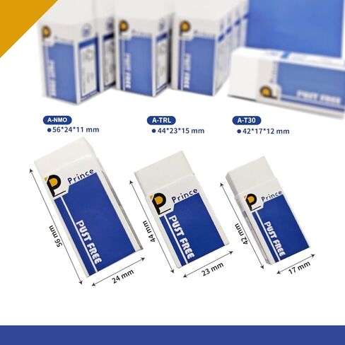 مجموعة من 3 محايات كبيرة من برنس، محايات كبيرة خالية من التلطيخ TPE صديقة للبيئة وغير PVC، مسح ناعم ونظيف للاختبارات والواجبات المنزلية والرسم الفني واللوازم المدرسية والمهام المكتبية in Kuwait