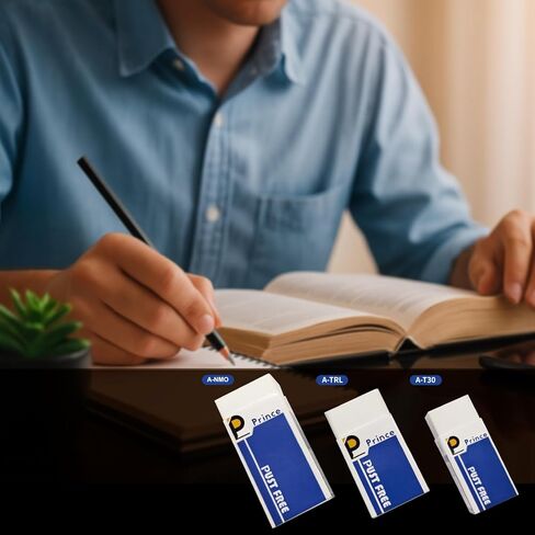 مجموعة من 3 محايات كبيرة من برنس، محايات كبيرة خالية من التلطيخ TPE صديقة للبيئة وغير PVC، مسح ناعم ونظيف للاختبارات والواجبات المنزلية والرسم الفني واللوازم المدرسية والمهام المكتبية in Kuwait