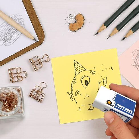 مجموعة من 3 محايات كبيرة من برنس، محايات كبيرة خالية من التلطيخ TPE صديقة للبيئة وغير PVC، مسح ناعم ونظيف للاختبارات والواجبات المنزلية والرسم الفني واللوازم المدرسية والمهام المكتبية in Kuwait