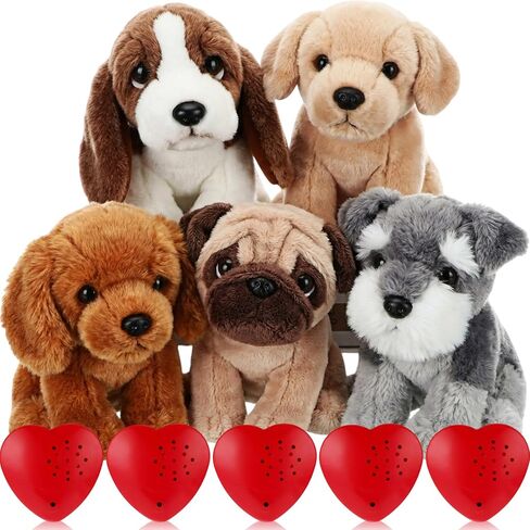 Libima 5 Pack 14 "Bears محشوة الحيوانات مع مسجل الصوت مجموعة 30 ثانية الصوت وحدة تسجيل الصوت أفخم دب لطيف محشو ألعاب أفخم مع صندوق صوت سستة قابلة للتسجيل (ملونة) in Kuwait