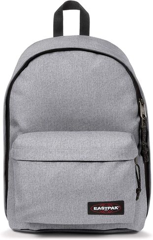 EASTPAK خارج المكتب - حقيبة ظهر سعة 31 لترًا بمقصورات مزدوجة، وحقيبة كمبيوتر محمول مقاس 16 بوصة، وجيب أمان، وحامل زجاجات وأشرطة شبكية هوائية، باللون الأسود in Kuwait