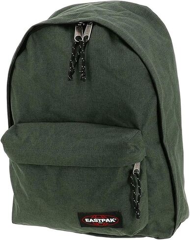 EASTPAK خارج المكتب - حقيبة ظهر سعة 31 لترًا بمقصورات مزدوجة، وحقيبة كمبيوتر محمول مقاس 16 بوصة، وجيب أمان، وحامل زجاجات وأشرطة شبكية هوائية، باللون الأسود in Kuwait