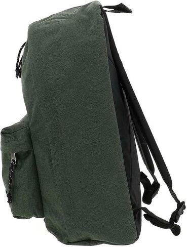 EASTPAK خارج المكتب - حقيبة ظهر سعة 31 لترًا بمقصورات مزدوجة، وحقيبة كمبيوتر محمول مقاس 16 بوصة، وجيب أمان، وحامل زجاجات وأشرطة شبكية هوائية، باللون الأسود in Kuwait