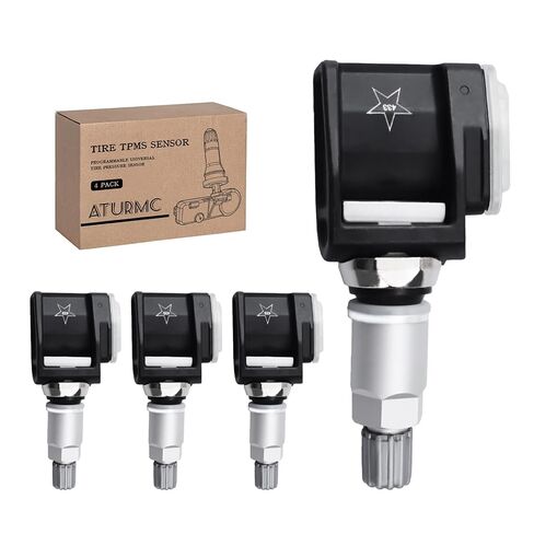 مجموعة من 4 مستشعر TPMS مستشعر مراقبة ضغط الإطارات 433 ميجا هرتز متوافق مع BMW X3 X4 X5 يستبدل # 36106887147 in Kuwait
