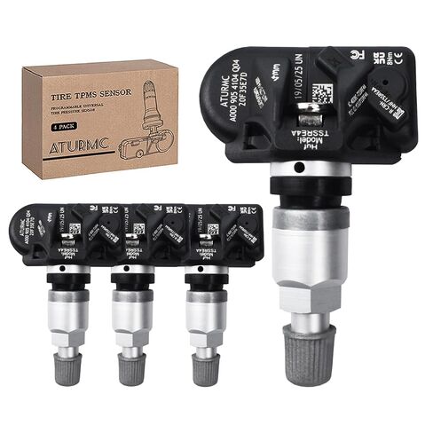 مجموعة من 4 مستشعر TPMS مستشعر مراقبة ضغط الإطارات 433 ميجا هرتز متوافق مع BMW X3 X4 X5 يستبدل # 36106887147 in Kuwait
