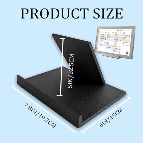 for Skylight Calendar Stand, Freestanding Desk Mount Holder for Skylight Calendar Max 27 Inch, Desktop Holder, Stable Base for Digital Calendar, Tool-Free Wall Mount Alternative (Black) in Saudi Arabia