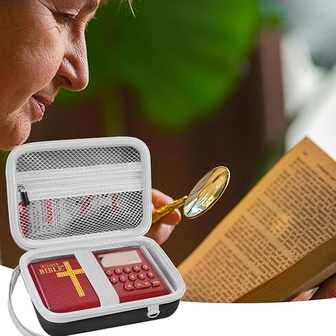 حقيبة حمل السفر Leayjeen متوافقة مع Wonder Bible NIV- مشغل الكتاب المقدس الصوتي الناطق (الإصدار الدولي الجديد) (الجراب فقط) (أزرق) in Kuwait