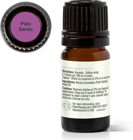 Plant Therapy Palo Santo Essential Oil 100% Pure, Undiluted, Natural Aromatherapy, Therapeutic Grade 10 mL (1/3 oz) in Saudi Arabia