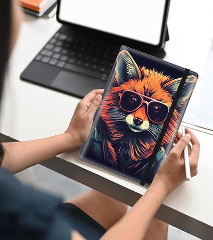 دفتر يوميات مبطن بالجلد مقاس A5، دفتر تنفيذي بغلاف مقوى مكون من 200 صفحة، ورق كتابة سميك مجلة يومية مع إشارات مرجعية/فهارس، إنه جيد أنا بخير كل شيء على ما يرام قطة سوداء مضحكة in Kuwait