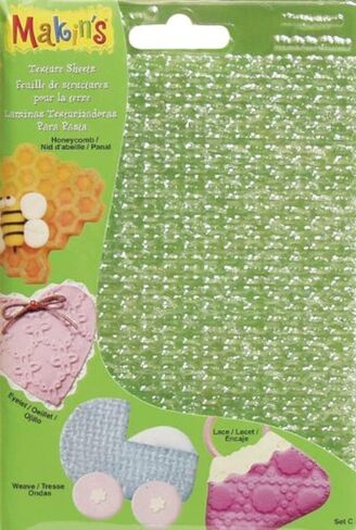 أوراق نسيج الطين M380-1 من Makin's USA، مقاس 17.78 سم × 12.7 سم × 12.7 سم، مرصوفة بالحصى/الطوب/المموج/الرمل، 4 في كل عبوة in Kuwait