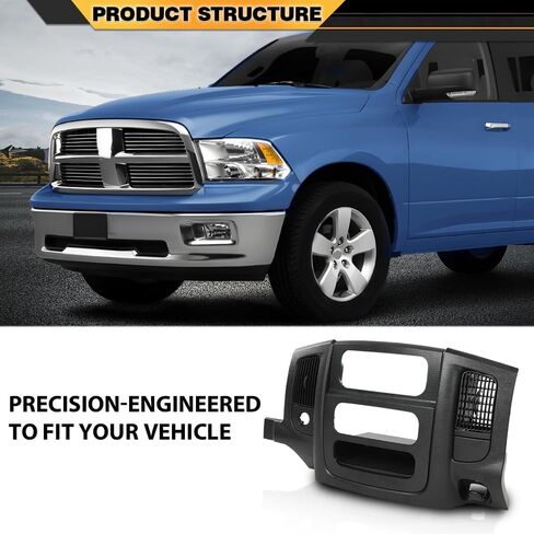 ANDPLAY Dash Center Radio Bezel Trim Panel Compatible with Dodge Ram 1500 2002-2005 Fit Dodge Ram 2500 3500 2003-2005 w/Storage Box Beige in Saudi Arabia