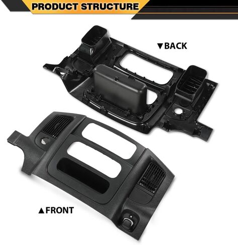 ANDPLAY Dash Center Radio Bezel Trim Panel Compatible with Dodge Ram 1500 2002-2005 Fit Dodge Ram 2500 3500 2003-2005 w/Storage Box Beige in Saudi Arabia