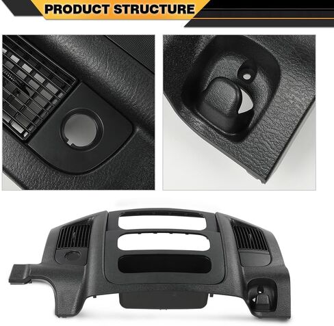 ANDPLAY Dash Center Radio Bezel Trim Panel Compatible with Dodge Ram 1500 2002-2005 Fit Dodge Ram 2500 3500 2003-2005 w/Storage Box Beige in Saudi Arabia
