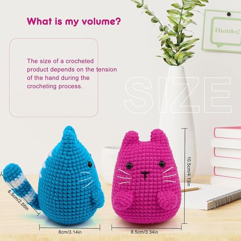 مجموعة Faircosy Amigurumi Crochet للبالغين: مجموعات الكروشيه الحيوانية للأطفال المبتدئين - تعلم كيفية الكروشيه Snial Amigurumi Starter Kit مع مقاطع فيديو تعليمية مفصلة وتعليمات (40٪ + غزل إضافي) in Saudi Arabia