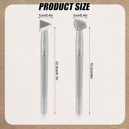 2 Pcs Leather Stamps, Professional Leather Stamping Kit for Leather Working Leather Crafting Stamps Leather Background Embossing Tools for Leather Craft Working in Saudi Arabia
