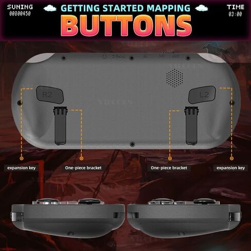 وحدة تحكم ألعاب محمولة باليد SF3000 بشاشة 4.5 بوصة IPS 854*480 وحدة تحكم ألعاب فيديو محمولة نظام Linux 128G تدعم الشحن في حالات الطوارئ وقارئات الكتب الإلكترونية (وحدة التحكم فقط) in Kuwait