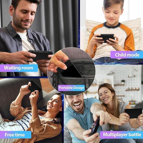 Upgraded XF40H Handheld Game Console,Retro Gaming Console Preloaded with Classic Games,4.0 Inch 4K HD IPS Screen,Portable Pocket Video Gaming with Christmas Card & Gift Box (128Gb White) in Saudi Arabia