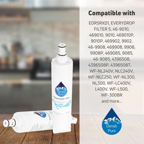 Replacement for Sears/Kenmore 10655512400 Refrigerator Water Filter - Compatible with Sears/Kenmore 46-9010, 46-9902, 46-9908 Fridge Water Filter Cartridge in Saudi Arabia