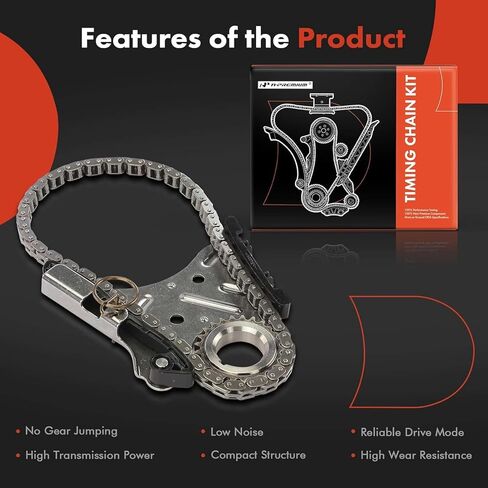 A-Premium 3PCS Engine Timing Chain Kit W/Sprocket & Tensioner Compatible with Chevrolet, Buick, Pontiac & Saturn - Malibu 07-10, Impala 06-11, Lucerne, Monte Carlo, Uplander in Saudi Arabia