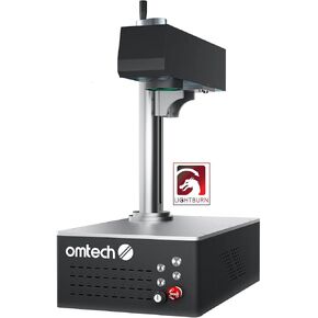آلة وسم ألياف الليزر ذات التركيز التلقائي بقدرة 50 وات من OMTech مع Lightburn، حفارة ألياف ليزر لوضع علامات على المعادن، قاطعة نقش ألياف ليزر على سرير العمل مقاس 6 × 6 بوصة مع EzCad، 100,000 ساعة. آلة النقش بالليزر الحياة in Kuwait
