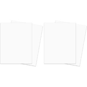 ورق بطاقات سميك أبيض - رائع لبطاقات العمل والفنون والحرف اليدوية والدعوات والطباعة الثابتة | بطاقة غطاء مؤشر متوسطة الوزن بوزن 110 رطل | 8.5 × 11 | 50 ورقة في كل عبوة in Kuwait