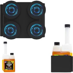 موديل جديد 2025، حامل زجاجة مغناطيسي مقاوم للحرارة 300 درجة فهرنهايت للقطات الساخنة ديزل 16 أونصة - 88 رطل تثبيت فائق، حامل عالي التحمل مقاوم للانسكاب (أسود) in Kuwait